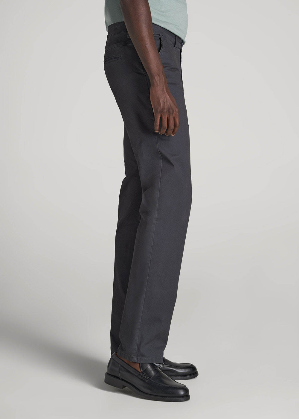 American Tall Discount | J1 STRAIGHT Leg Chinos for Tall Men in Iron Grey