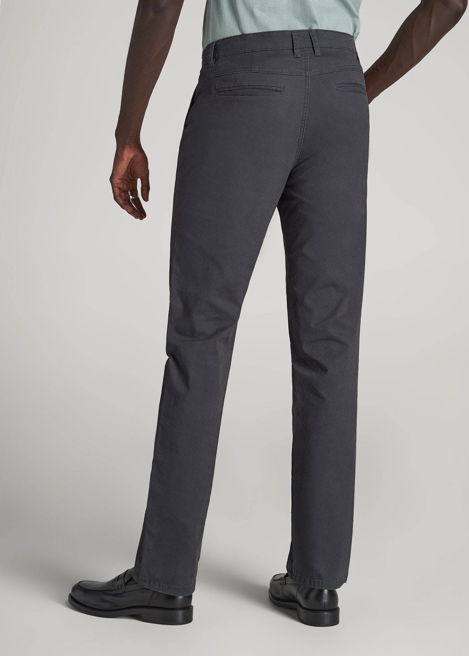 American Tall Discount | J1 STRAIGHT Leg Chinos for Tall Men in Iron Grey