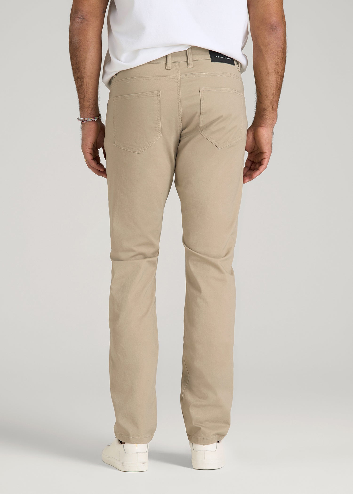 American Tall Online | Carman TAPERED Fit Five Pocket Pants for Tall Men in Desert Khaki
