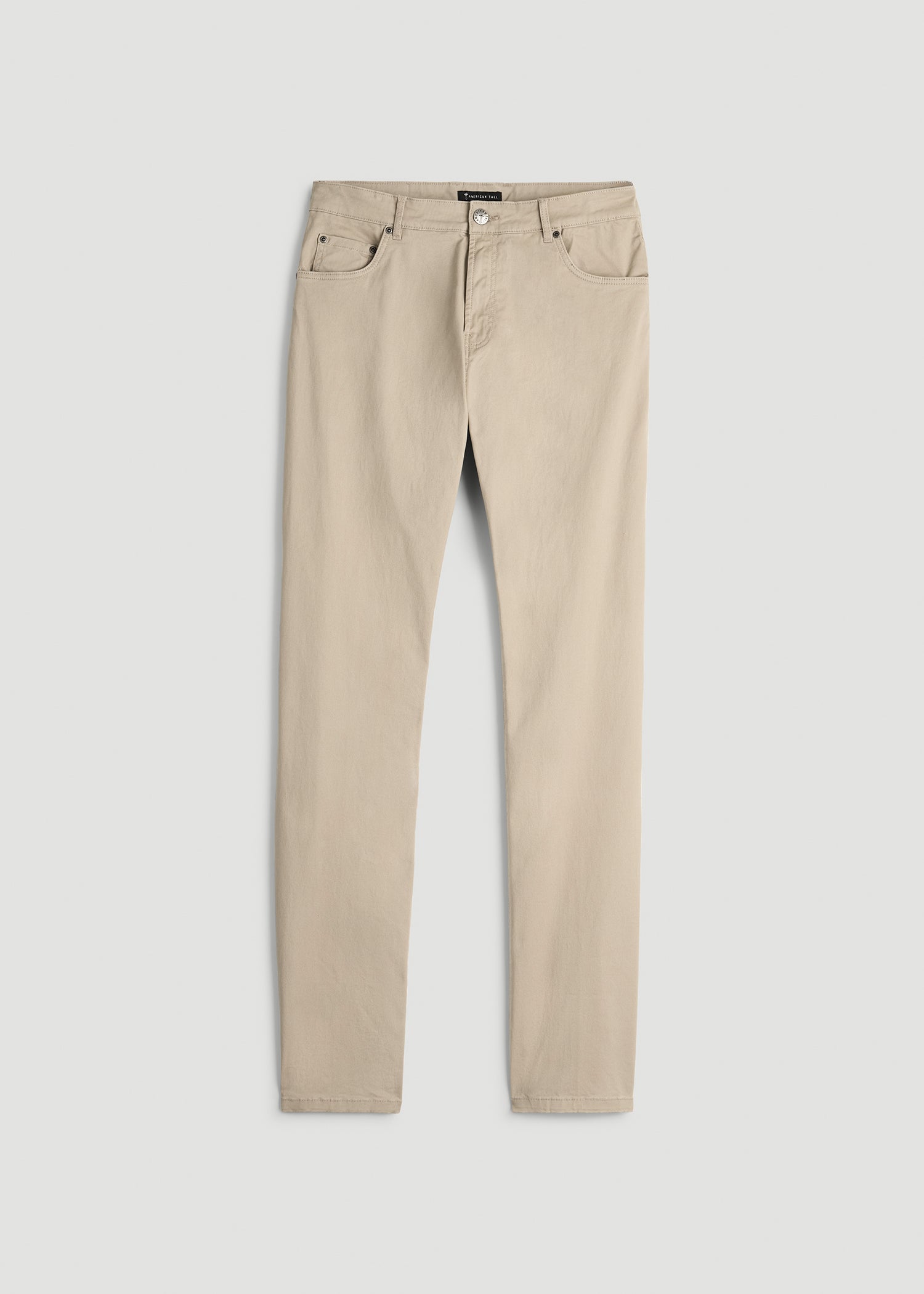 American Tall Online | Carman TAPERED Fit Five Pocket Pants for Tall Men in Desert Khaki
