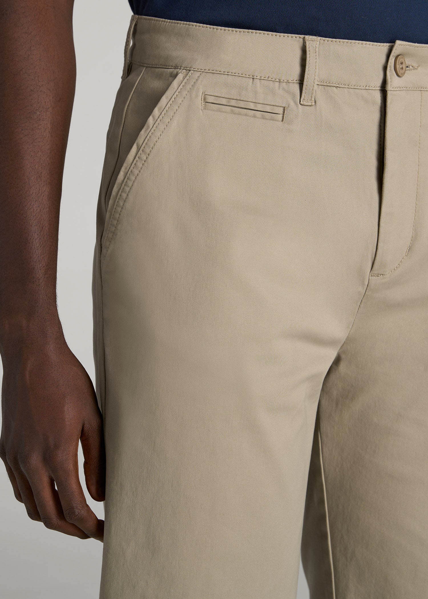 American Tall Outlet | Chino Shorts for Tall Men in Desert Khaki