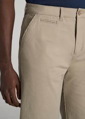 American Tall Outlet | Chino Shorts for Tall Men in Desert Khaki
