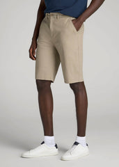 American Tall Outlet | Chino Shorts for Tall Men in Desert Khaki
