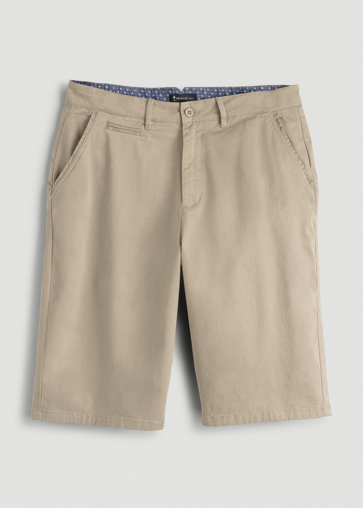American Tall Outlet | Chino Shorts for Tall Men in Desert Khaki