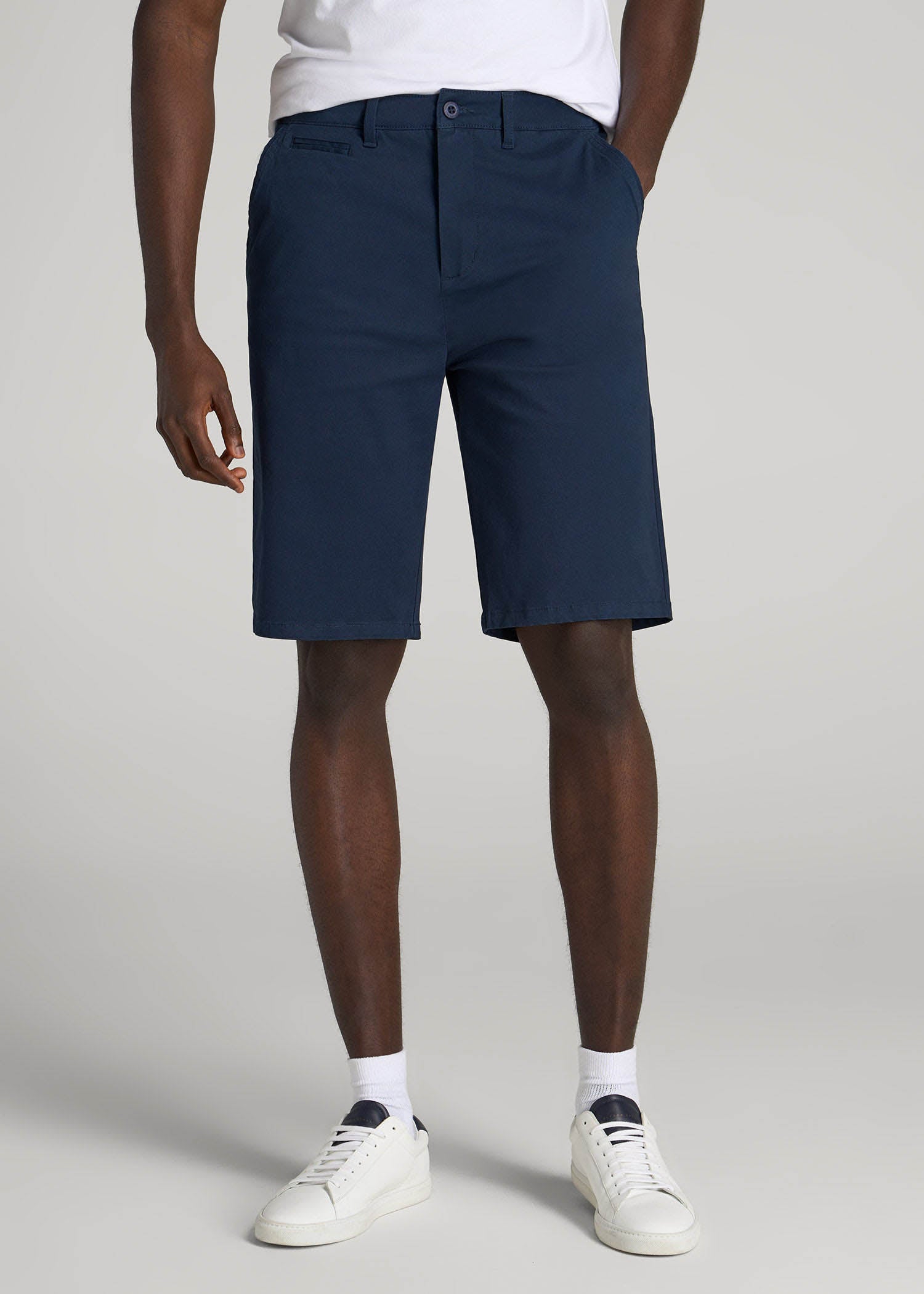 American Tall For Sale | Chino Shorts for Tall Men in Marine Navy
