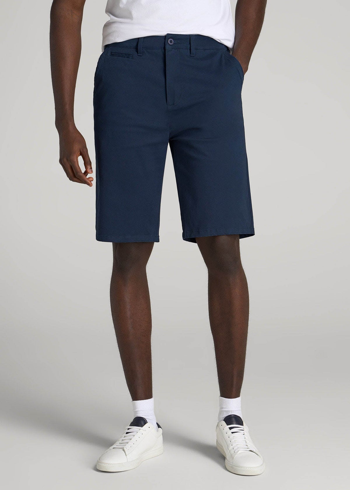 American Tall For Sale | Chino Shorts for Tall Men in Marine Navy