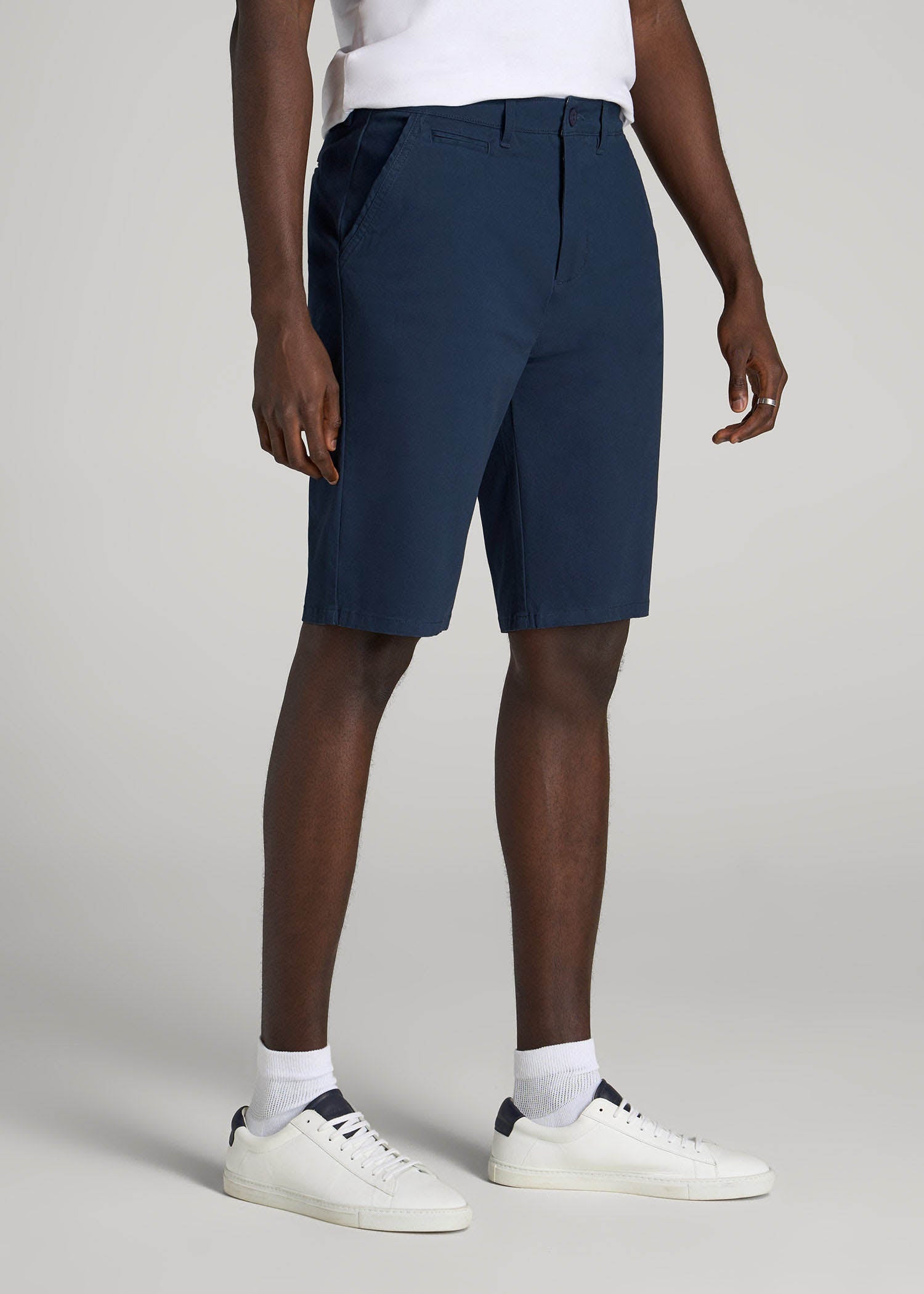American Tall For Sale | Chino Shorts for Tall Men in Marine Navy