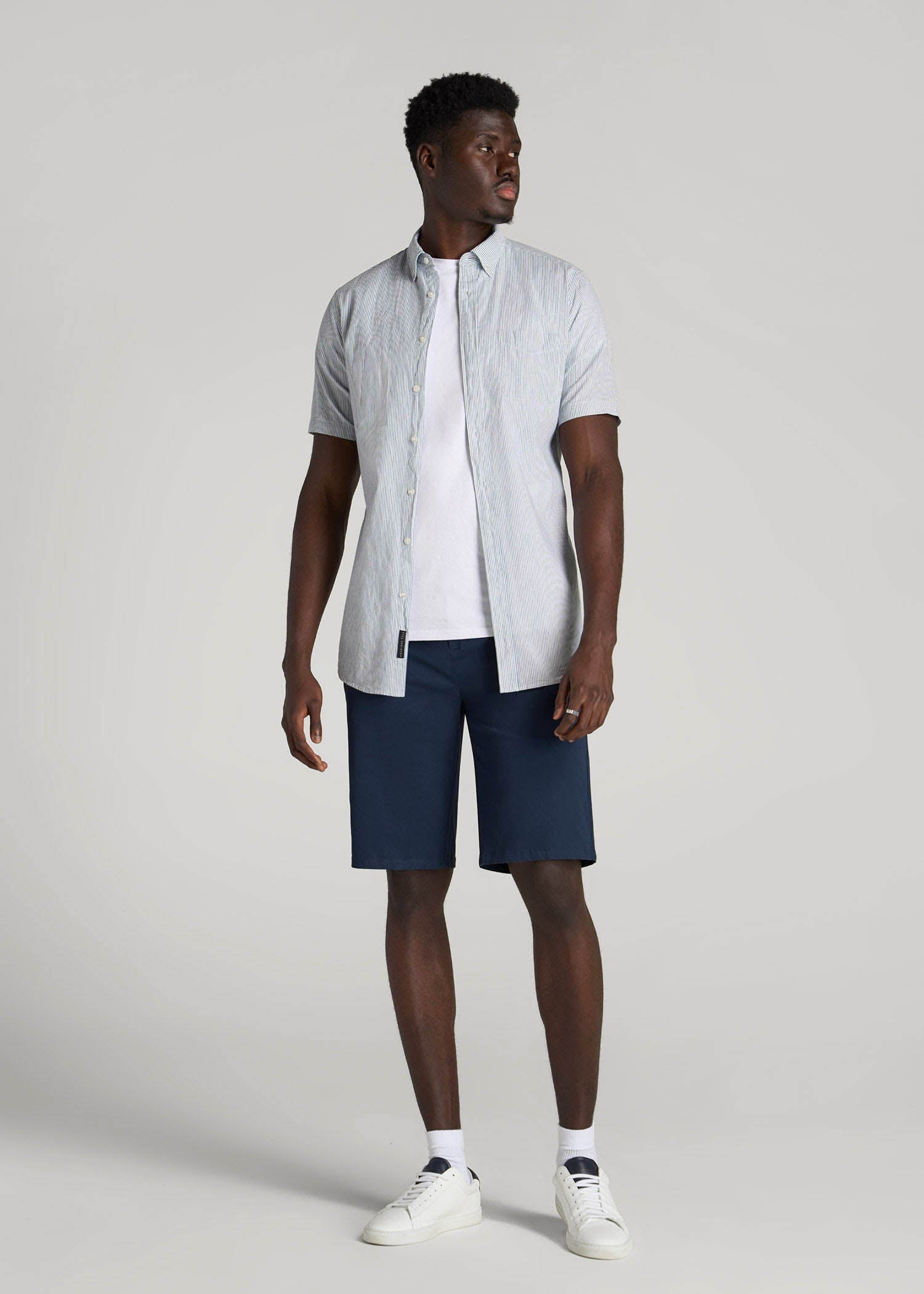 American Tall For Sale | Chino Shorts for Tall Men in Marine Navy