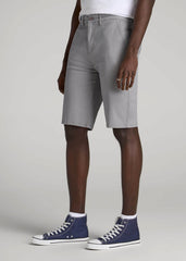 American Tall Online Shop | Chino Shorts for Tall Men in Pebble Grey