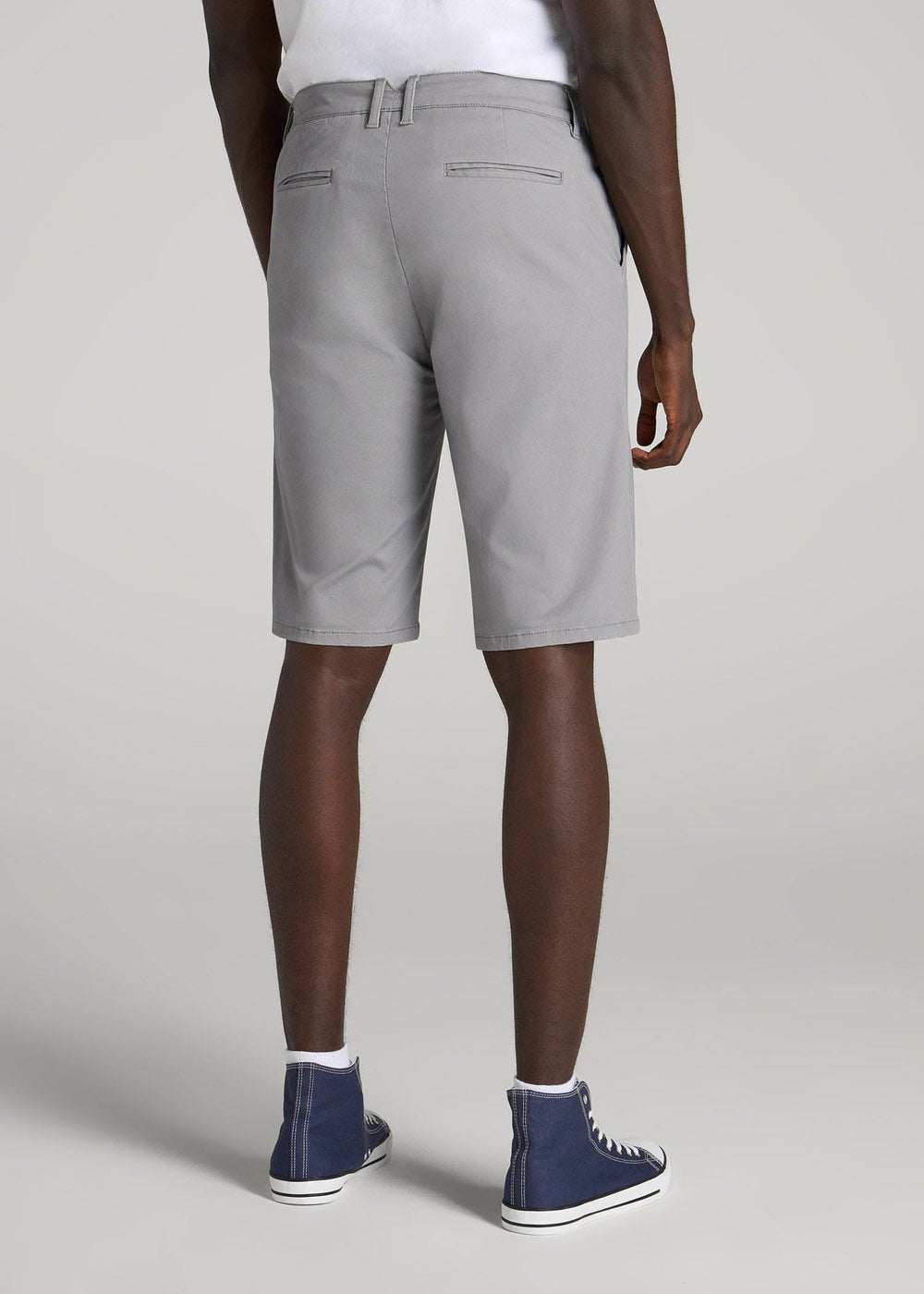 American Tall Online Shop | Chino Shorts for Tall Men in Pebble Grey