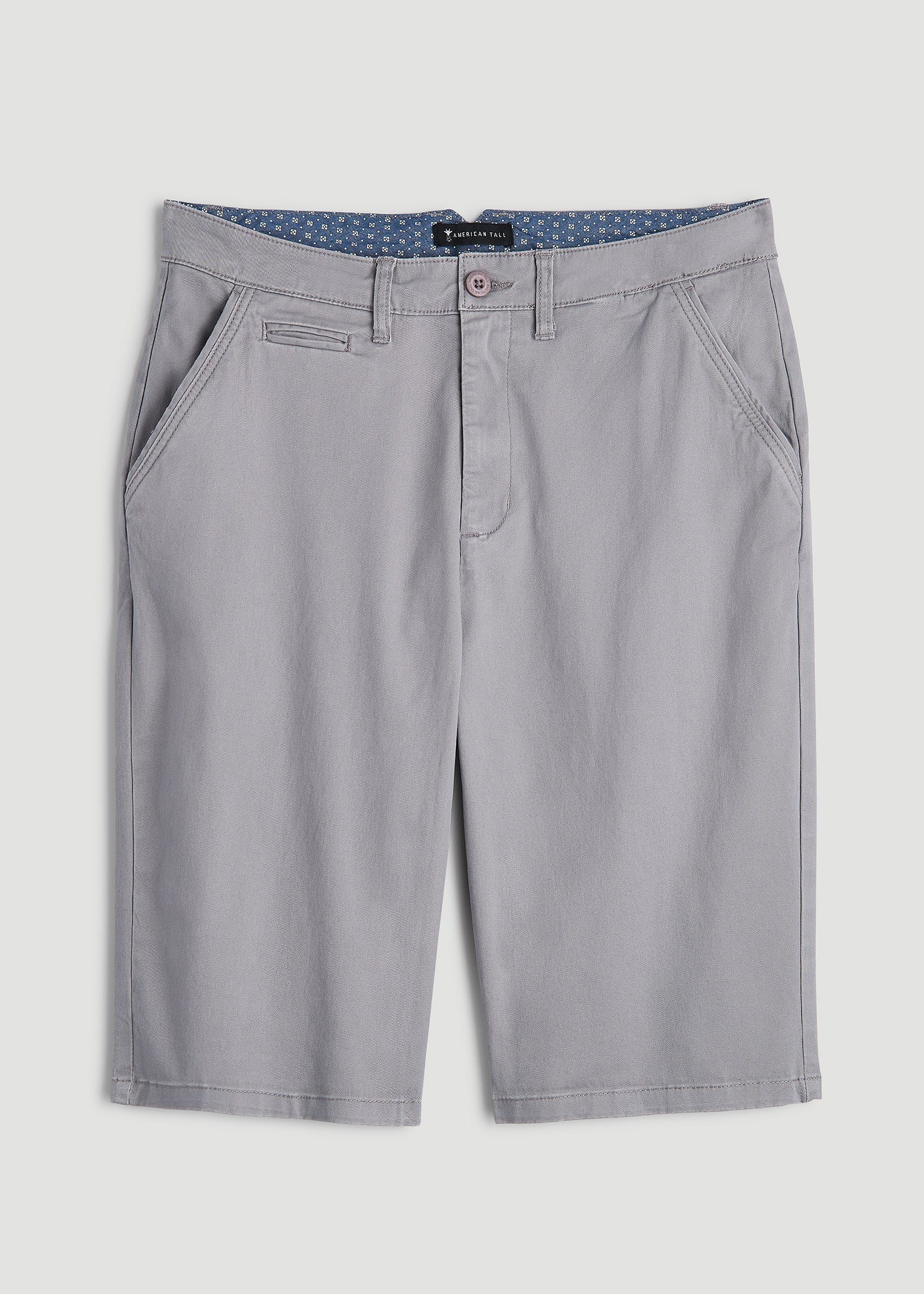American Tall Online Shop | Chino Shorts for Tall Men in Pebble Grey