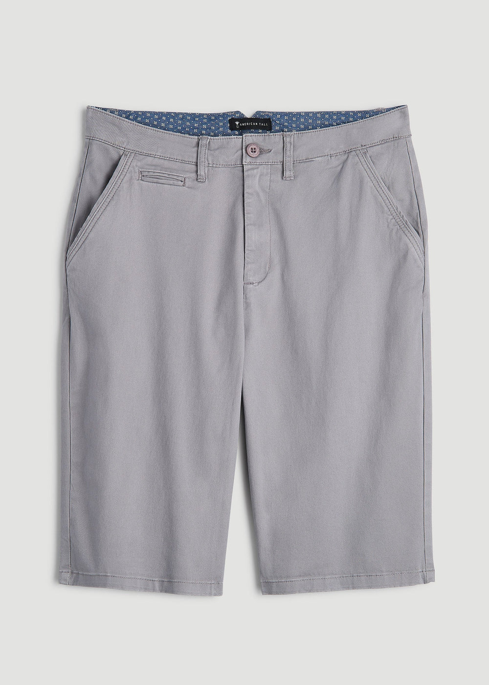 American Tall Online Shop | Chino Shorts for Tall Men in Pebble Grey