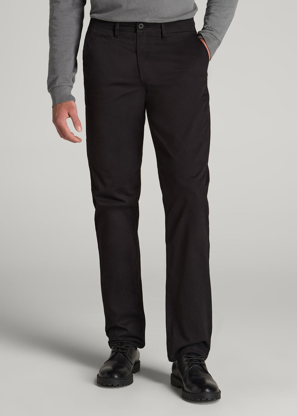 American Tall Discount | J1 STRAIGHT Leg Chinos for Tall Men in Black