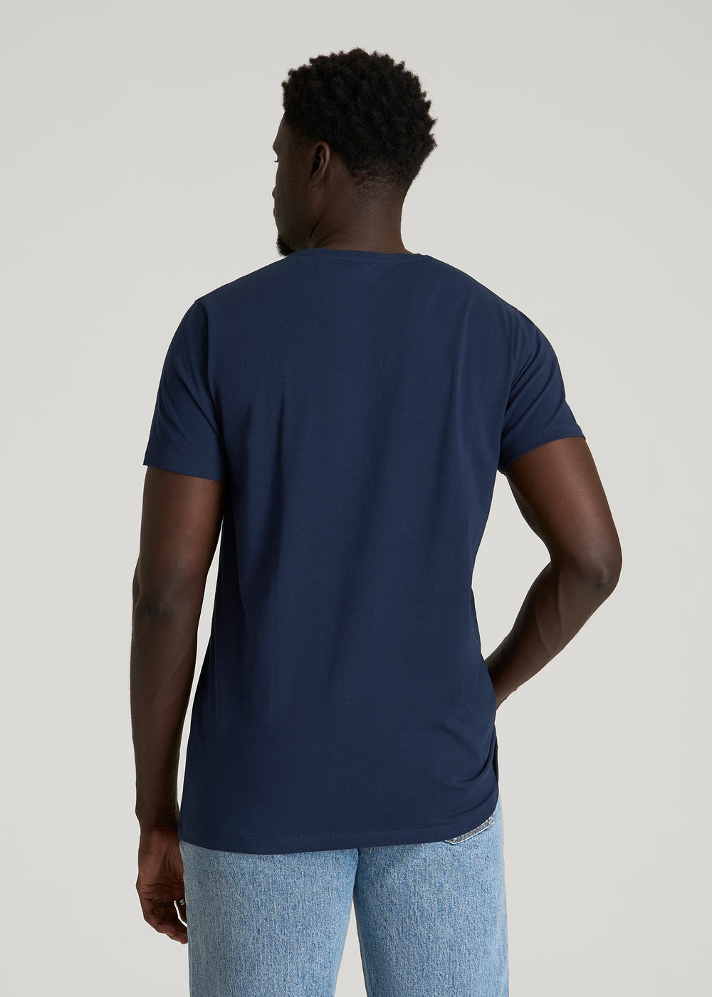 American Tall Online Shop | The Essential Modern Fit Crewneck Tee for Tall Men in Navy