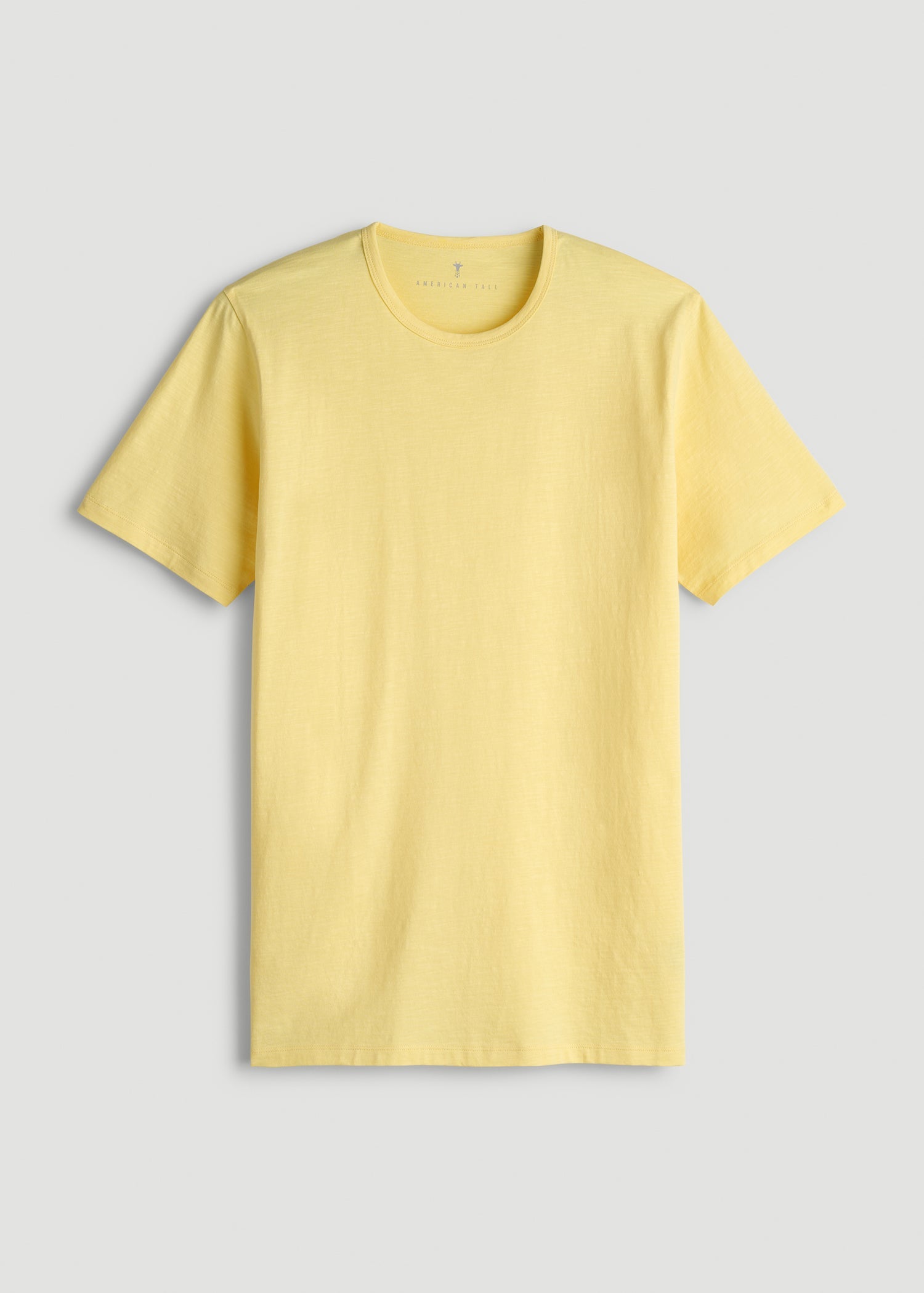 American Tall Sale | REGULAR-FIT Slub Tee for Tall Men in Lemon Drop