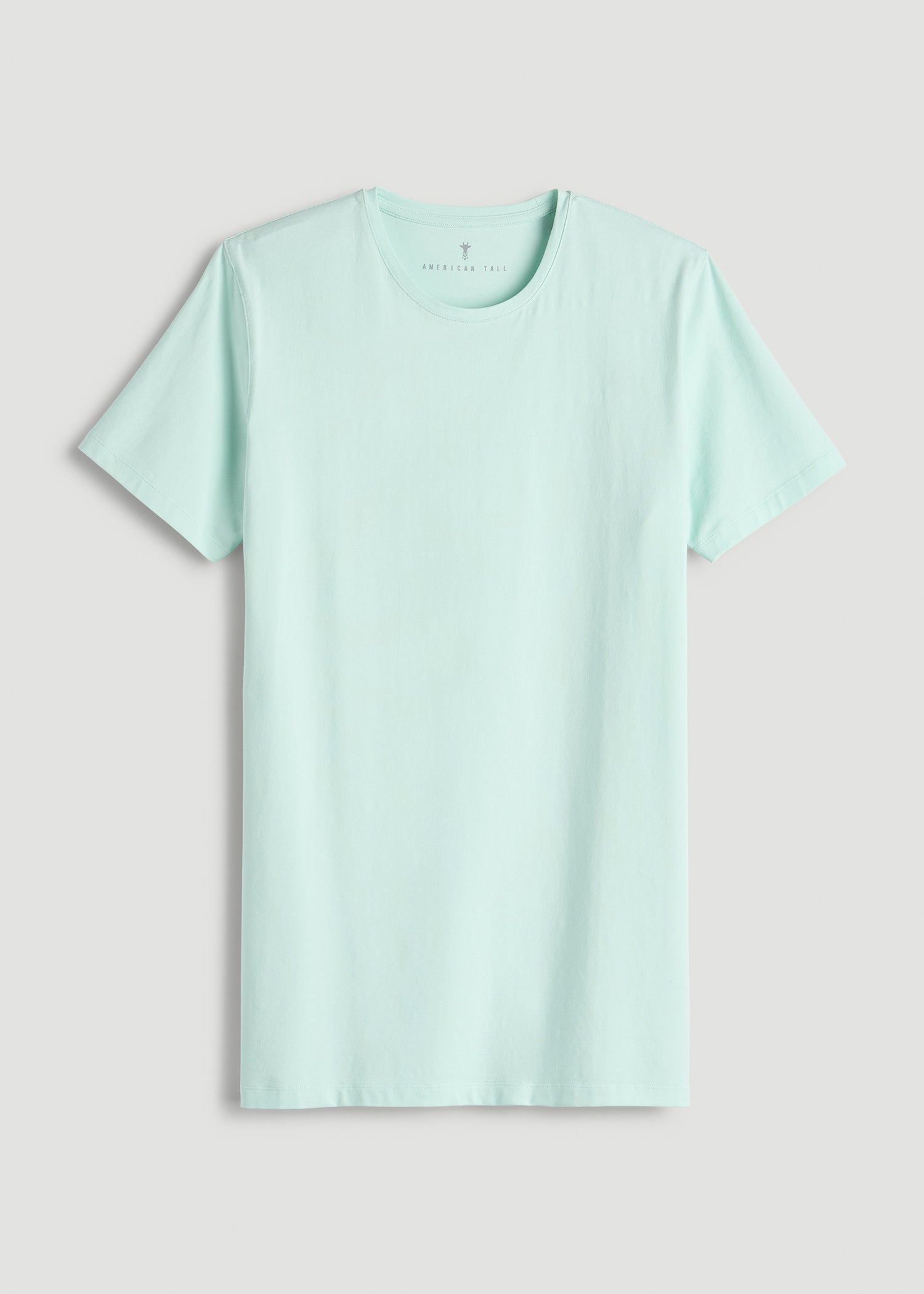 American Tall For Sale | The Essential Slim Fit Crewneck Tee for Tall Men in Opal Blue