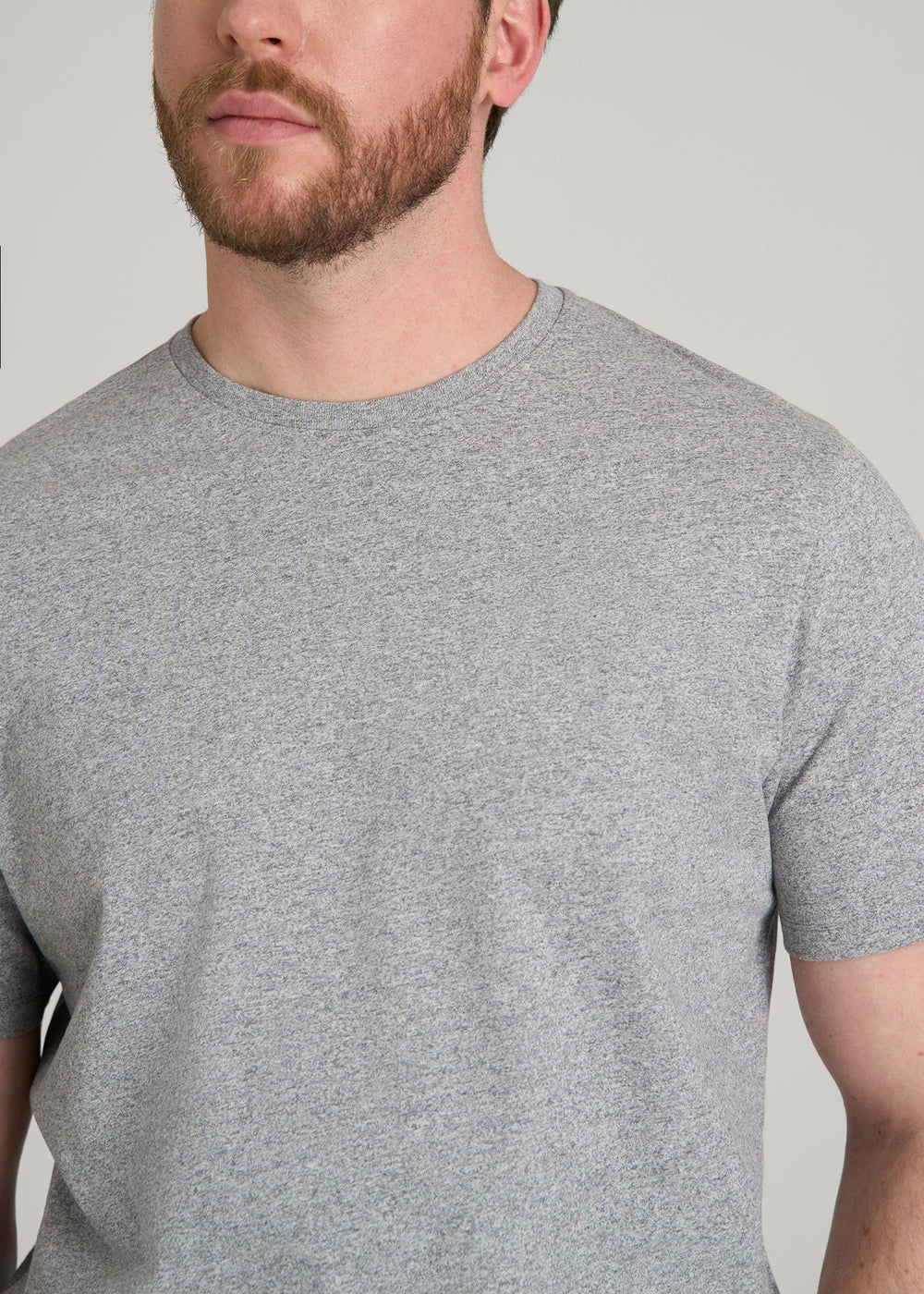 American Tall Online Shop | Core Cotton Crewneck Tee for Tall Men in Heathered Grey