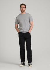 American Tall Online Shop | Core Cotton Crewneck Tee for Tall Men in Heathered Grey