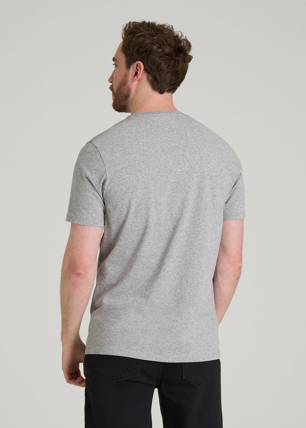 American Tall Online Shop | Core Cotton Crewneck Tee for Tall Men in Heathered Grey