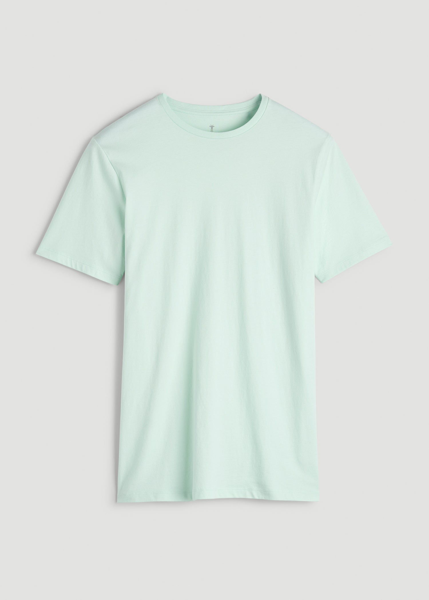American Tall Discount | Core Cotton Crewneck Tee for Tall Men in Opal Blue