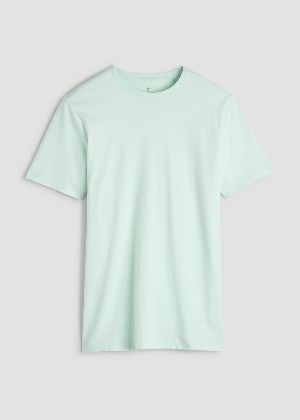 American Tall Discount | Core Cotton Crewneck Tee for Tall Men in Opal Blue
