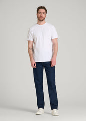 American Tall Sale | Core Cotton Crewneck Tee for Tall Men in White