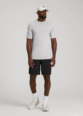 American Tall Outlet | Vented Training Top for Tall Men in Silver Drop