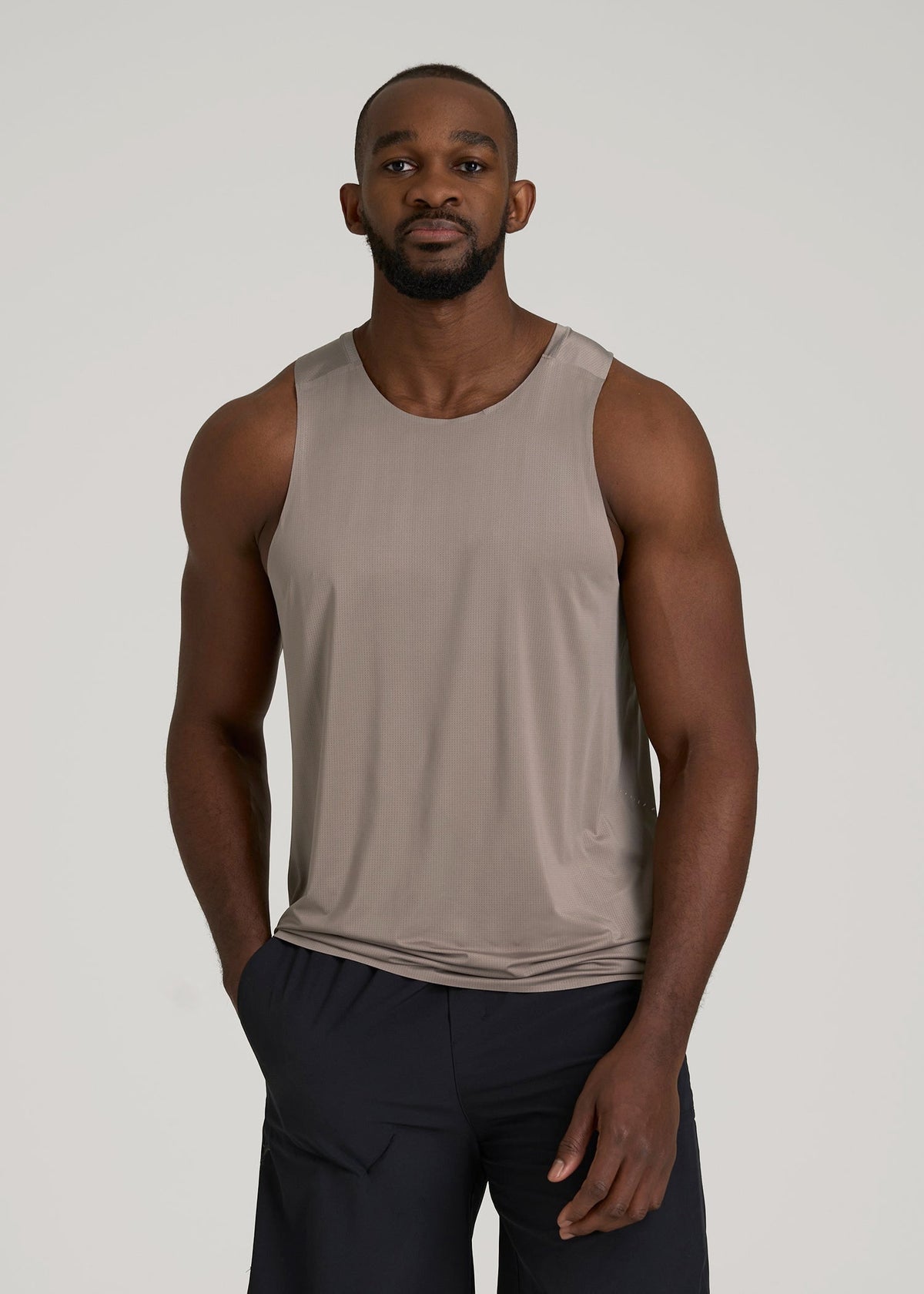 American Tall For Sale | Perforated Training Singlet for Tall Men in Portobello