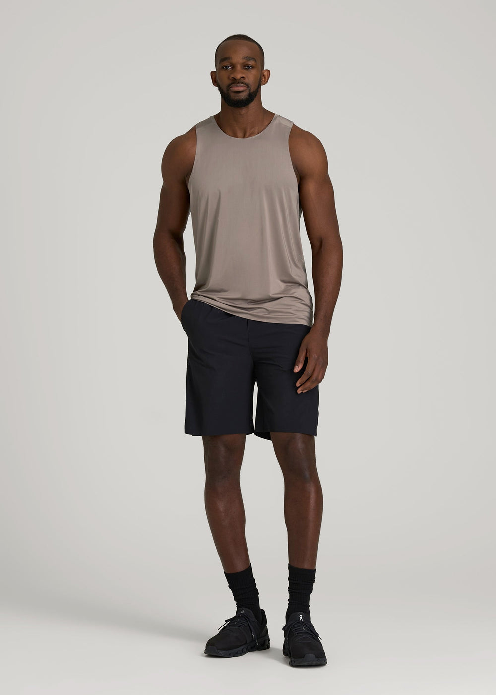 American Tall For Sale | Perforated Training Singlet for Tall Men in Portobello