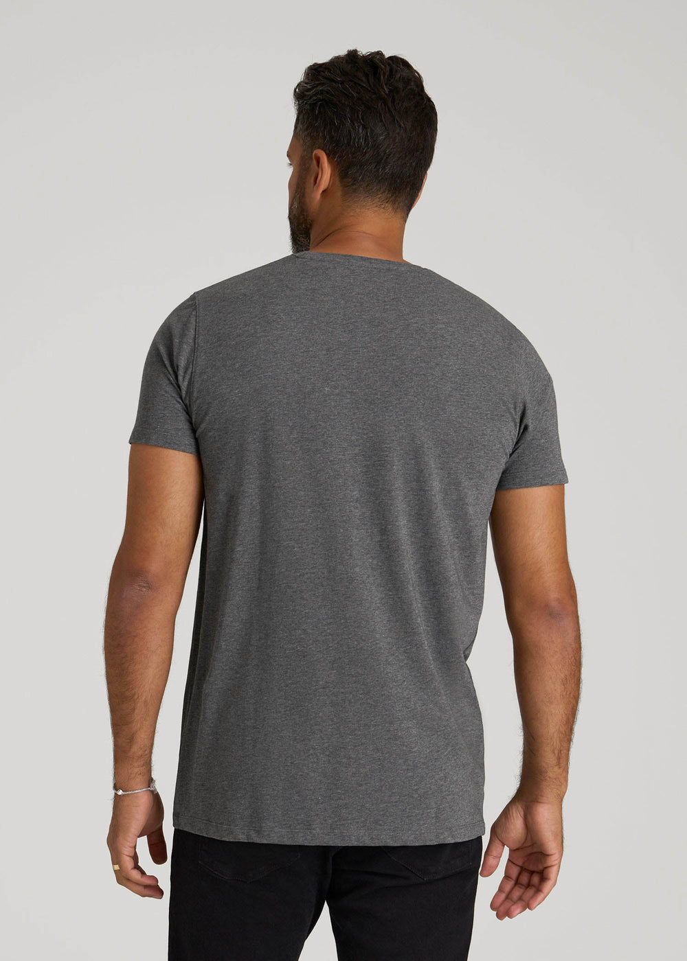 American Tall Discount | Logo Tee for Tall Men in Charcoal Mix