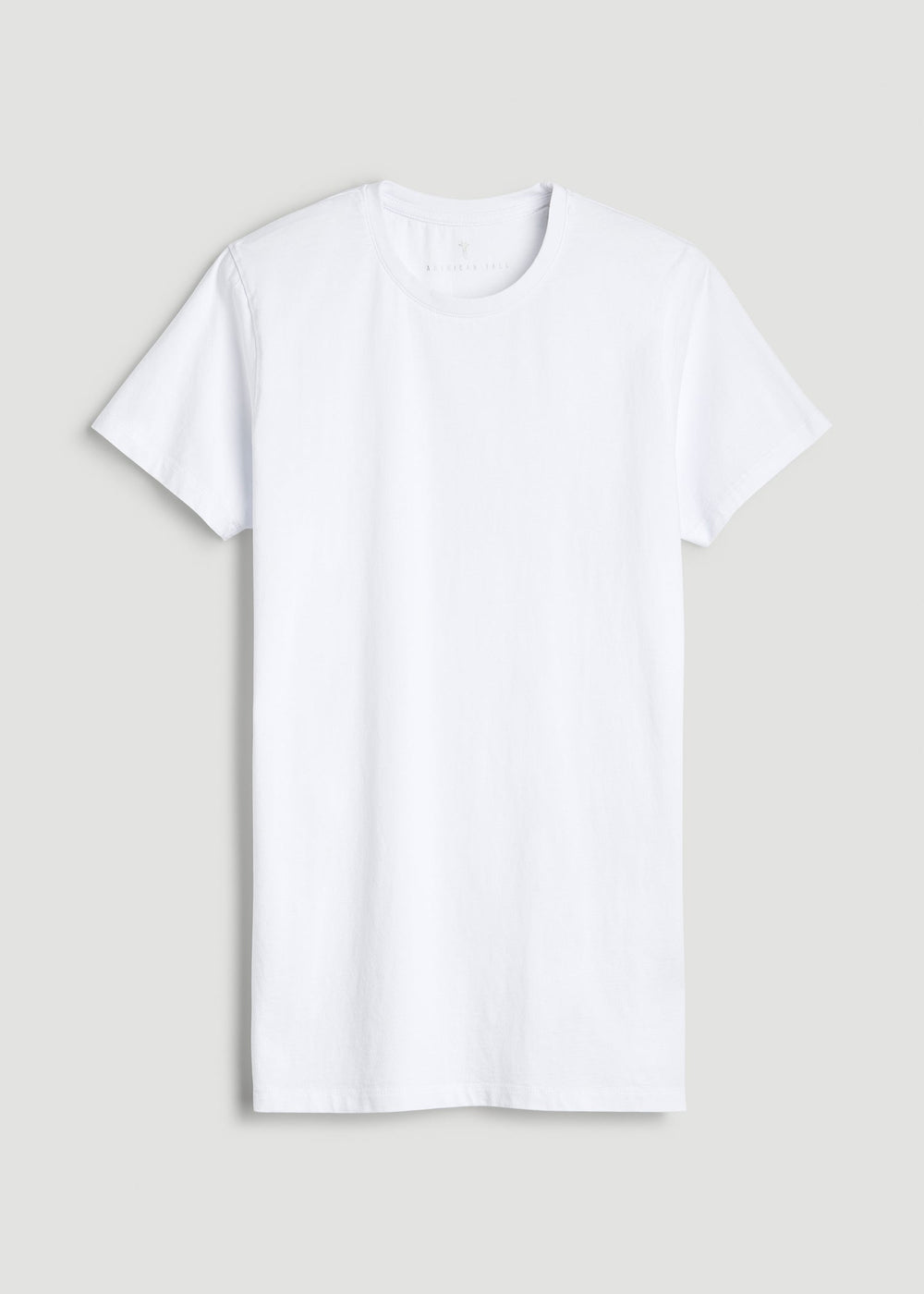 American Tall Outlet | Modern Fit Garment Dyed Cotton T-Shirt for Tall Men in White