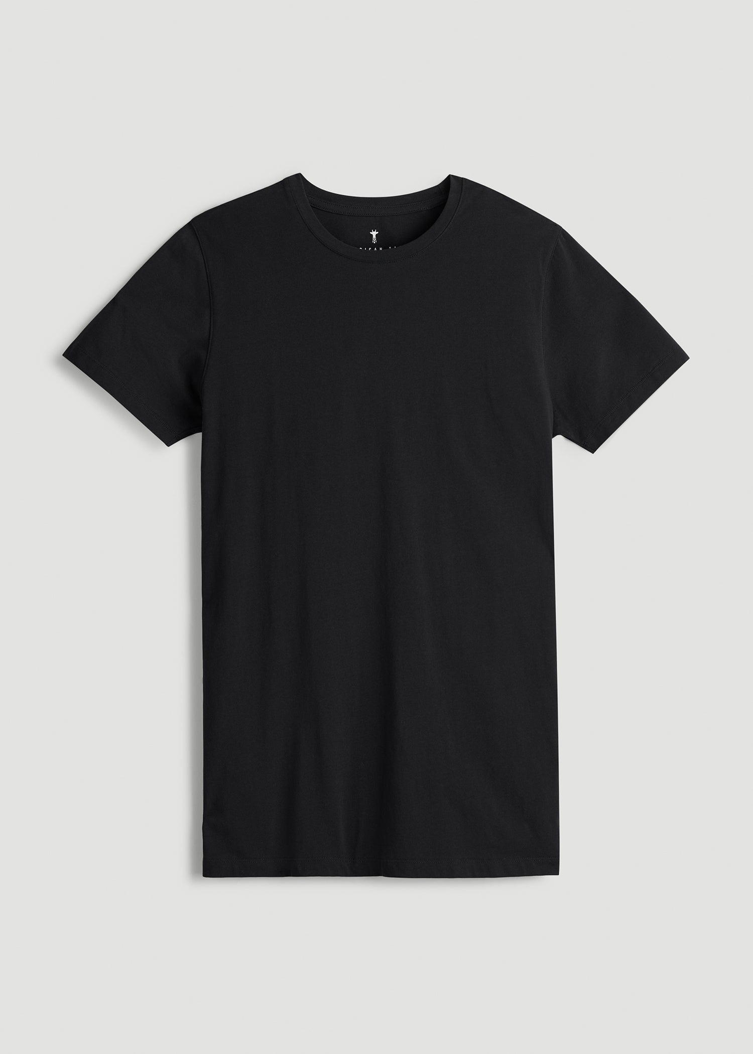 American Tall For Sale | Modern Fit Garment Dyed Cotton T-Shirt for Tall Men in Black