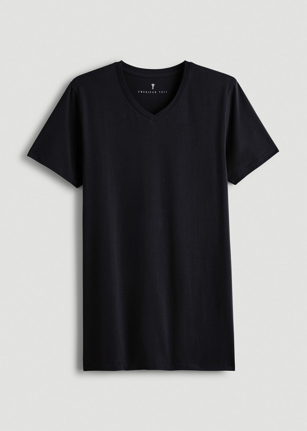 American Tall Online | The Essential Modern Fit V-Neck Tee for Tall Men in Black