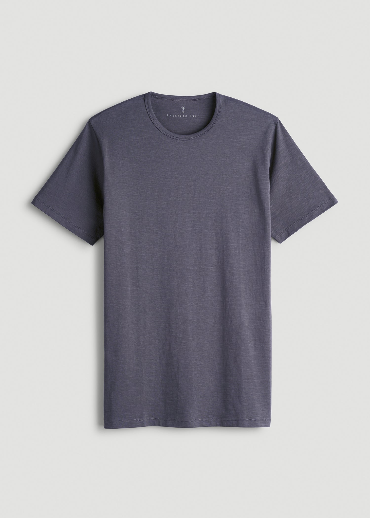 American Tall Sale | REGULAR-FIT Slub Tee for Tall Men in Grey Blue