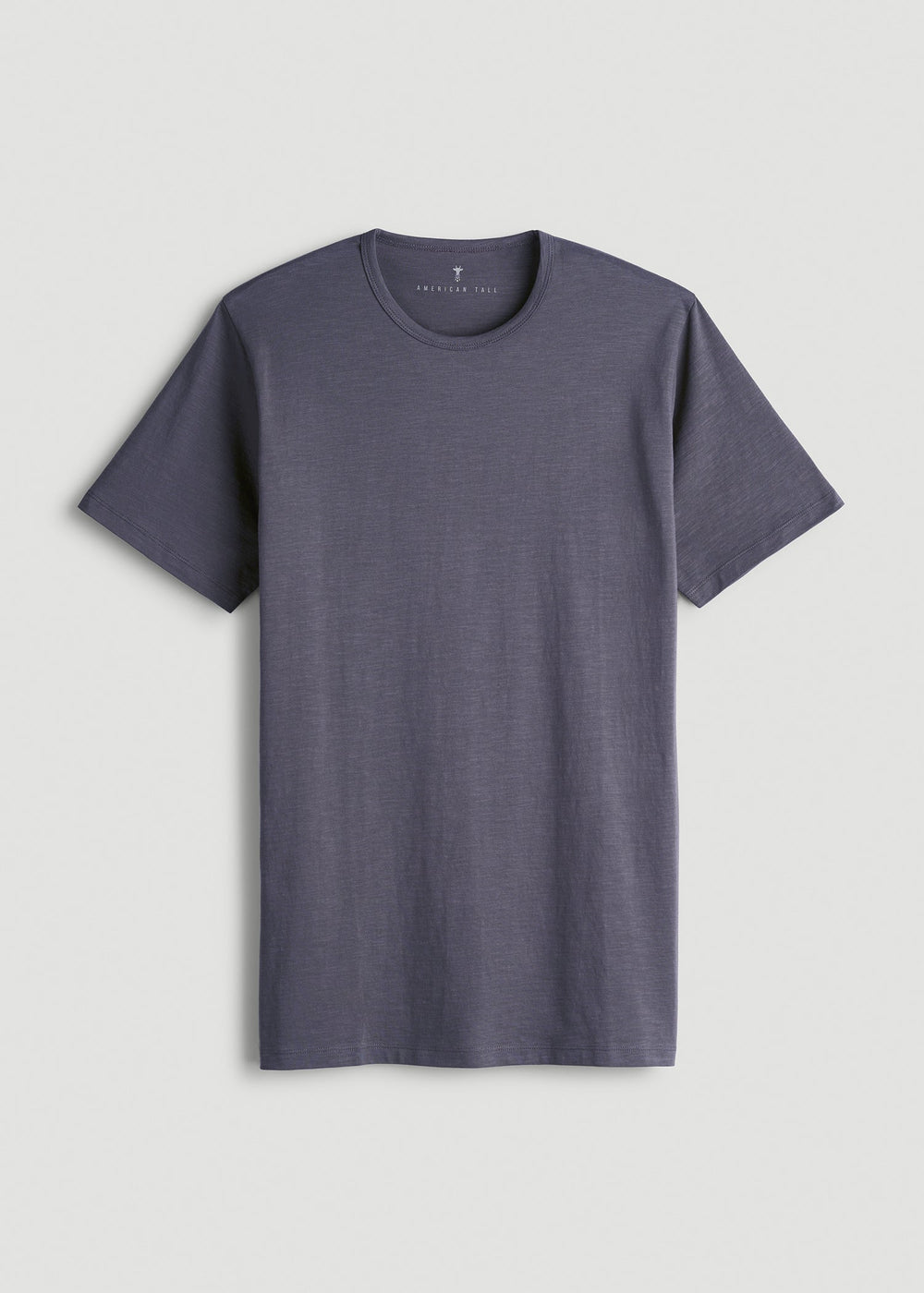 American Tall Sale | REGULAR-FIT Slub Tee for Tall Men in Grey Blue