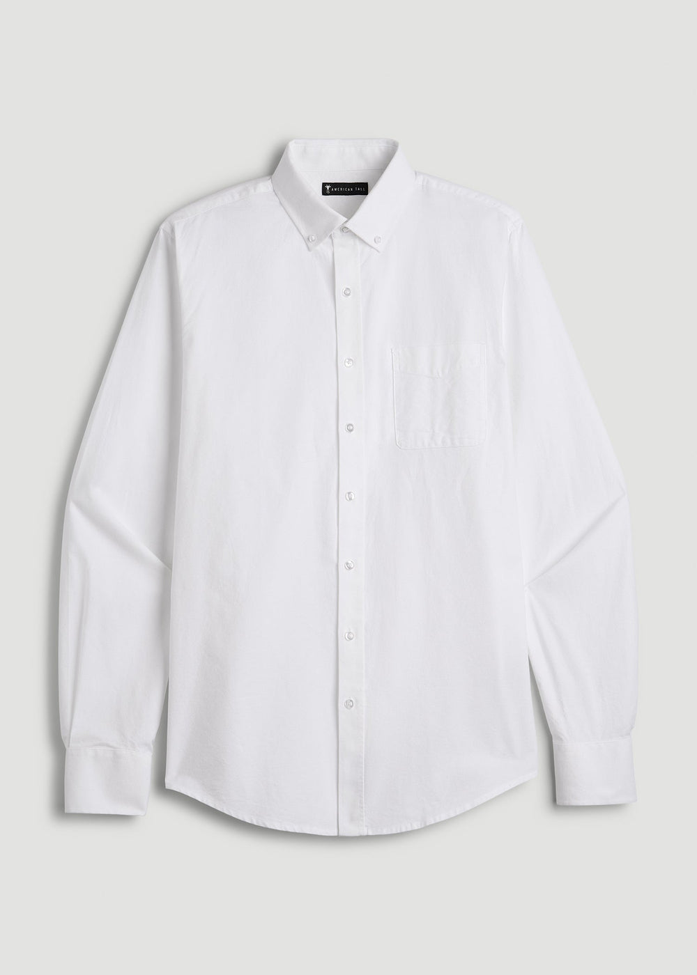 American Tall Online Shop | Washed Oxford Shirt for Tall Men in White