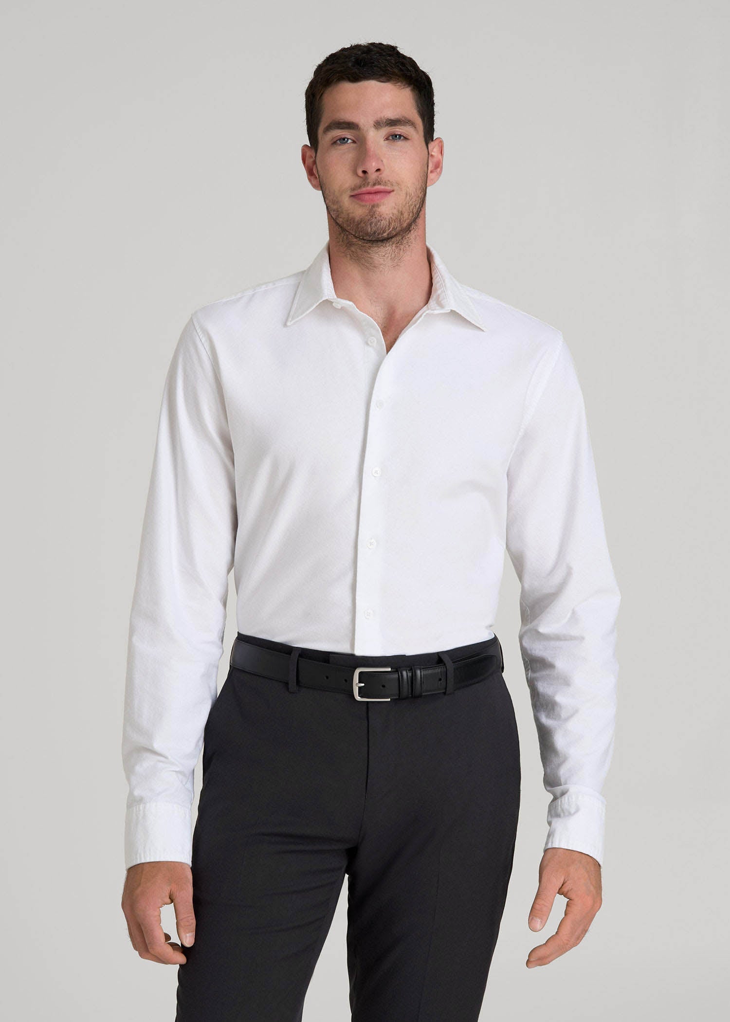 American Tall Outlet | Pinpoint Oxford Shirt for Tall Men in White