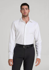American Tall Outlet | Pinpoint Oxford Shirt for Tall Men in White