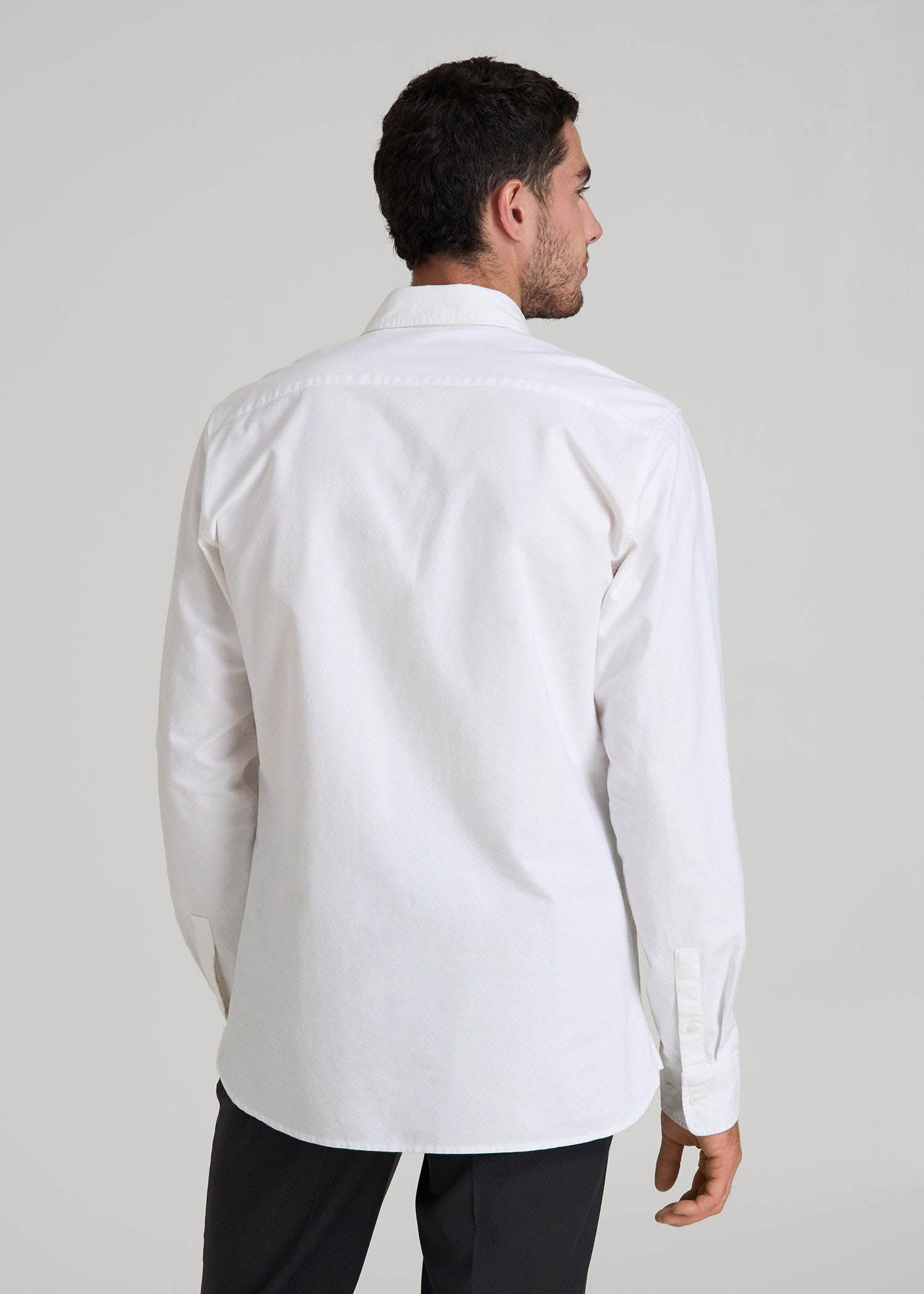 American Tall Outlet | Pinpoint Oxford Shirt for Tall Men in White