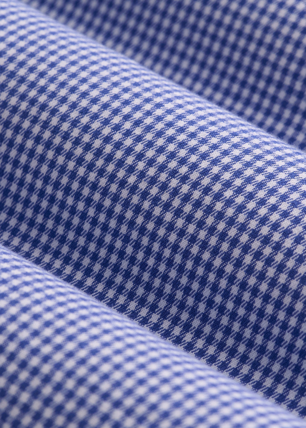 American Tall Online | Oskar Easy Care Dress Shirt for Tall Men in Cobalt Mini Check