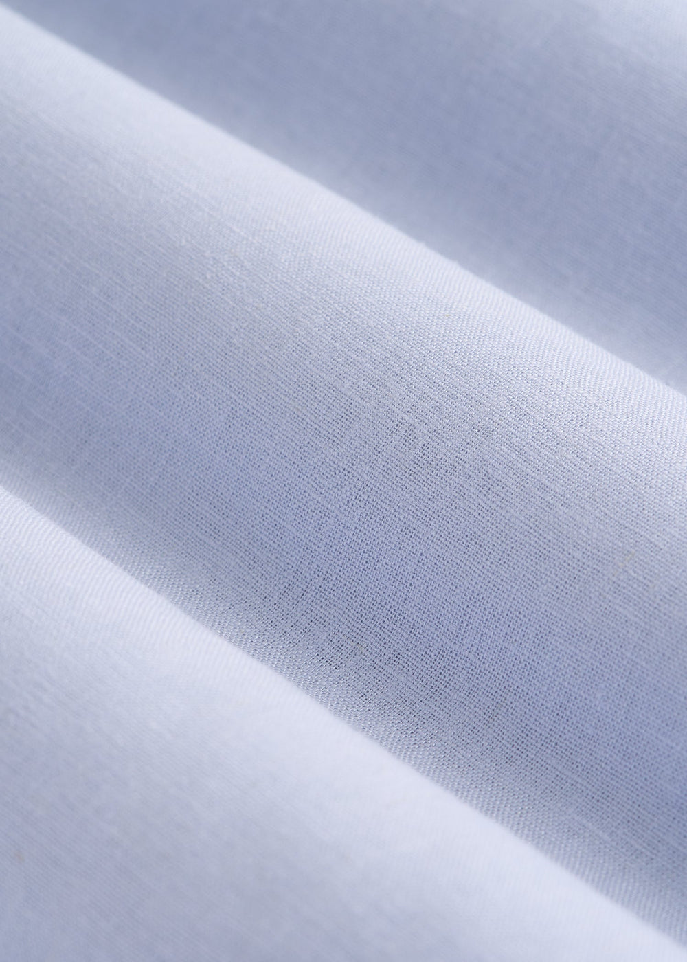 American Tall Discount | Band Collar Linen Button Shirt for Tall Men in Airy Blue