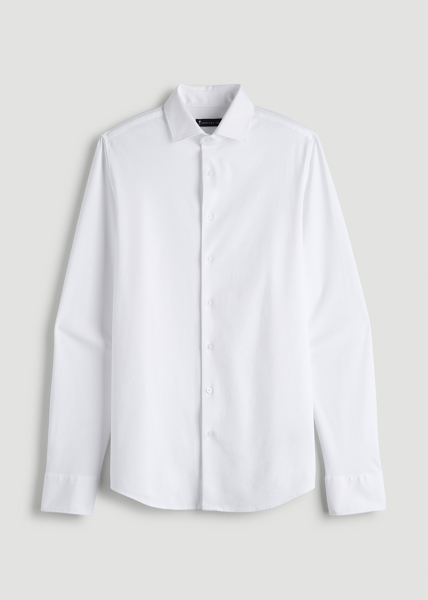 American Tall For Sale | Stretch Jersey Dress Shirt for Tall Men in Optic White