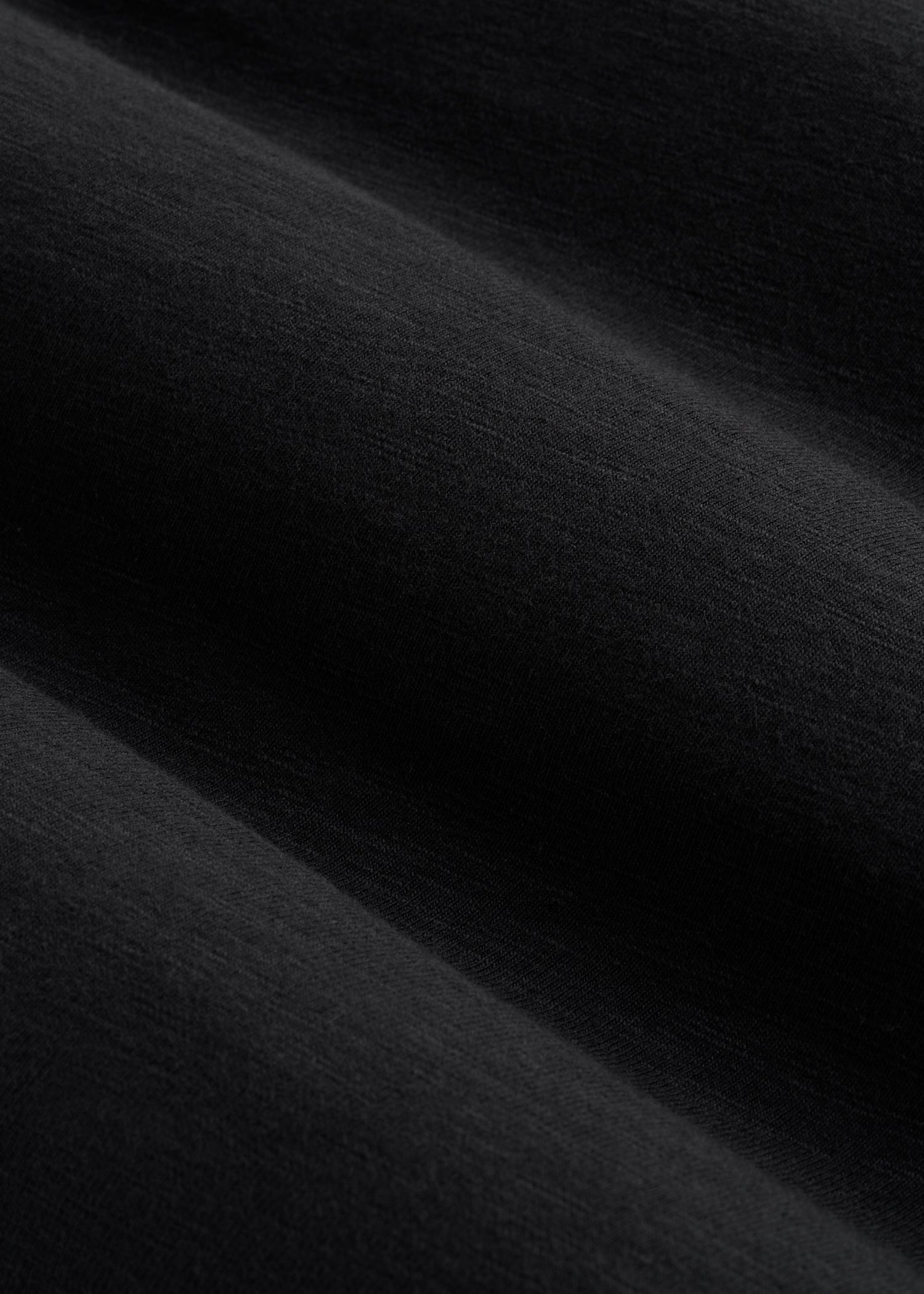 American Tall Outlet | Slub Long Sleeve Scoop Tee for Tall Men in Black