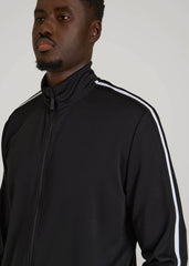 American Tall For Sale | Athletic Stripe Jacket for Tall Men in Black-White Stripe