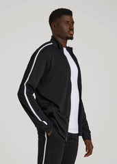 American Tall For Sale | Athletic Stripe Jacket for Tall Men in Black-White Stripe