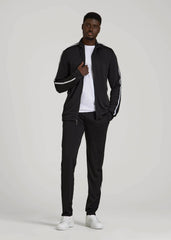 American Tall For Sale | Athletic Stripe Jacket for Tall Men in Black-White Stripe