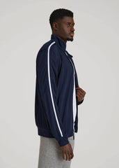 American Tall Sale | Athletic Stripe Jacket for Tall Men in Navy-White Stripe