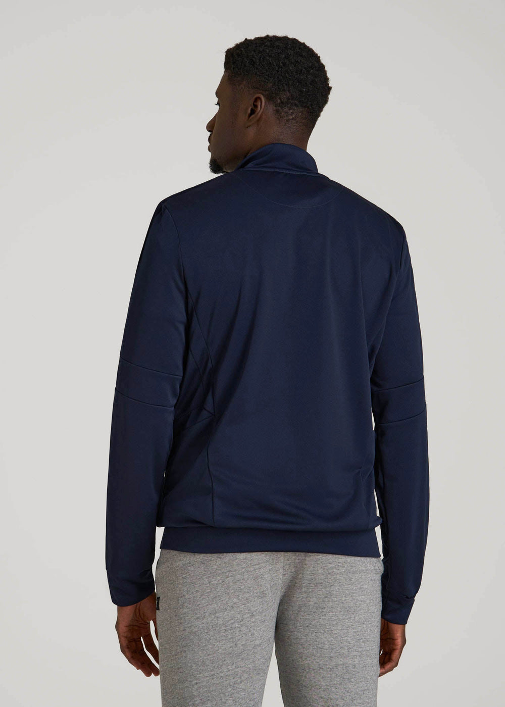 American Tall Sale | Athletic Stripe Jacket for Tall Men in Navy-White Stripe