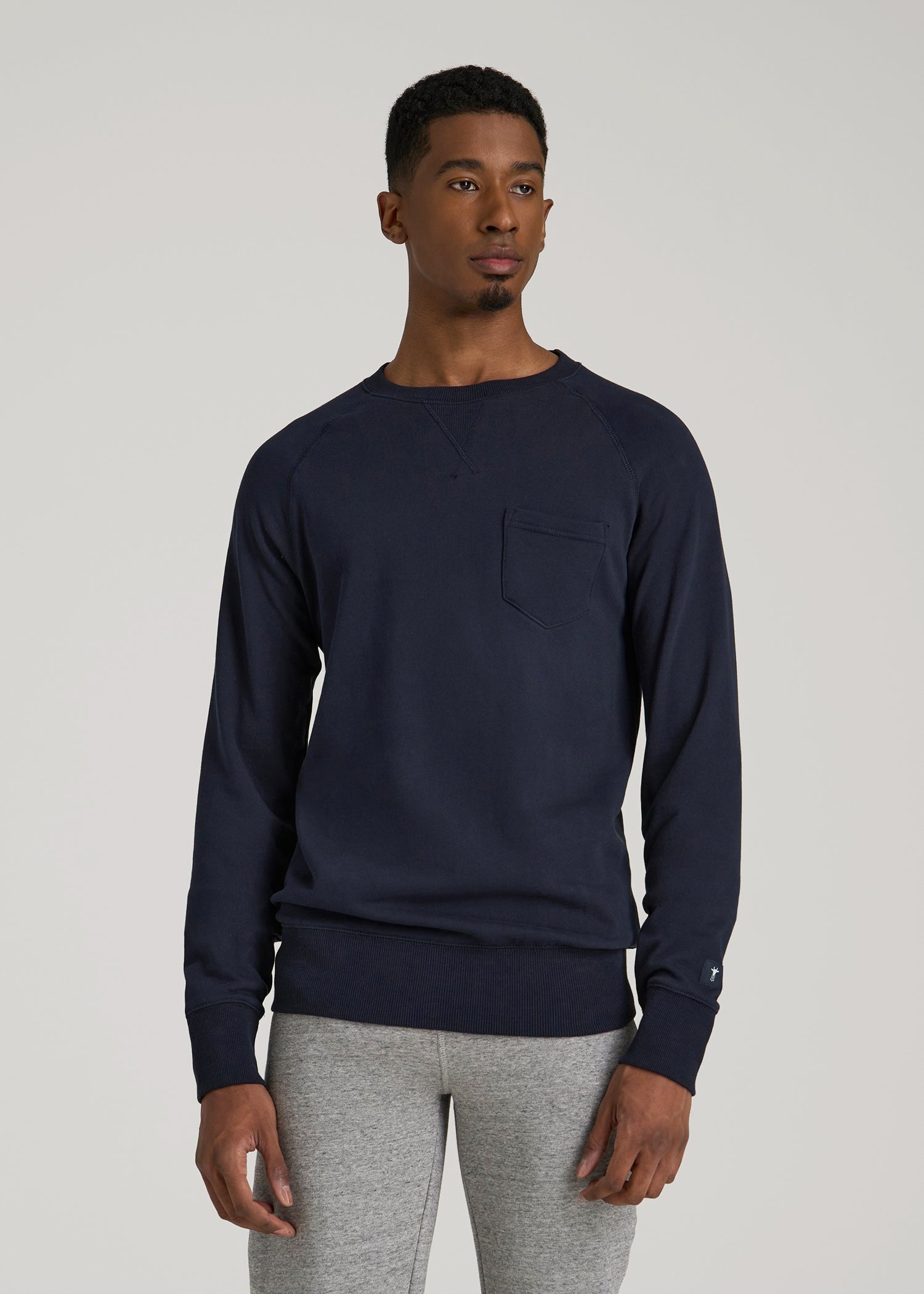 American Tall For Sale | Wearever 2.0 French Terry Crewneck Sweatshirt for Tall Men in Evening Blue