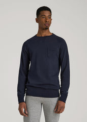 American Tall For Sale | Wearever 2.0 French Terry Crewneck Sweatshirt for Tall Men in Evening Blue